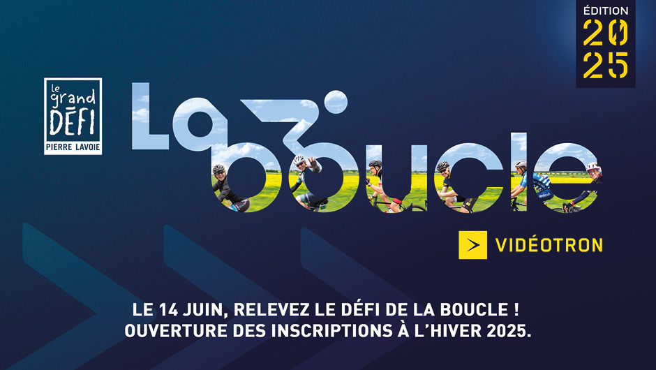 Le 14 juin, relevez le défi de La Boucle! Ouverture des inscriptions à l'Hiver 2025